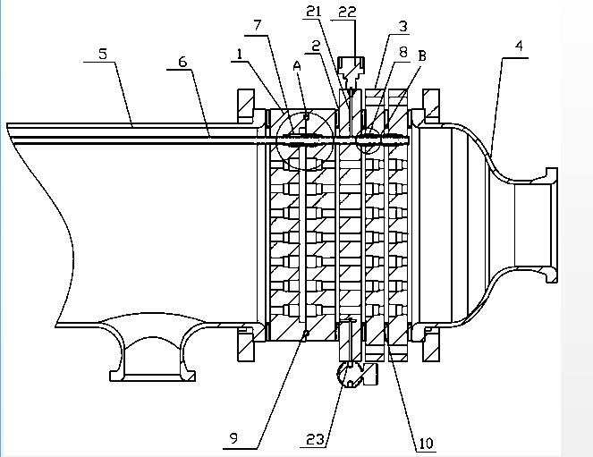  碳化硅換熱器內側密封裝置發(fā)明